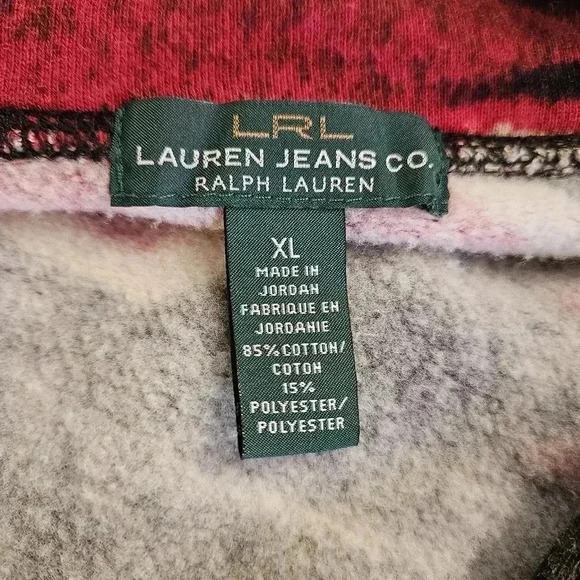 LRL Lauren Jeans Co Ralph Lauren Southwestern Style Sweatshirt Jacket - Picture 10 of 10